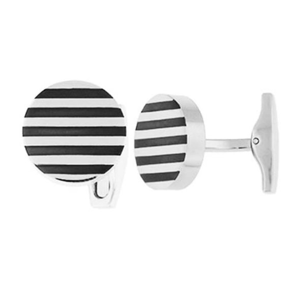 2 FOR $60! Men's Karaf Stainless Steel Cufflinks - Picture 1 of 2